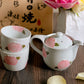 Arita Ware Hand Painted Peach Tea Set