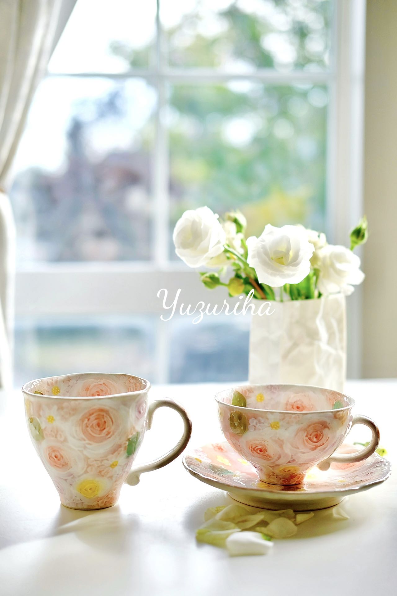 Yuzuriha Flower Mug ( Gift Set)