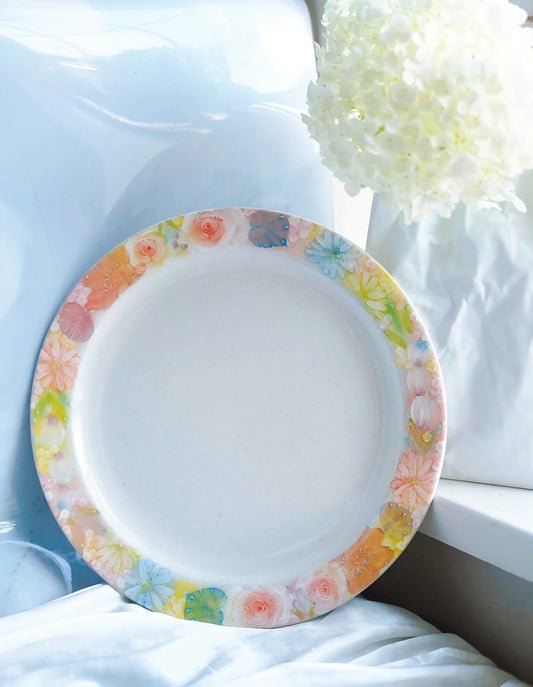 Yuzuriha Flower Scenery Plate