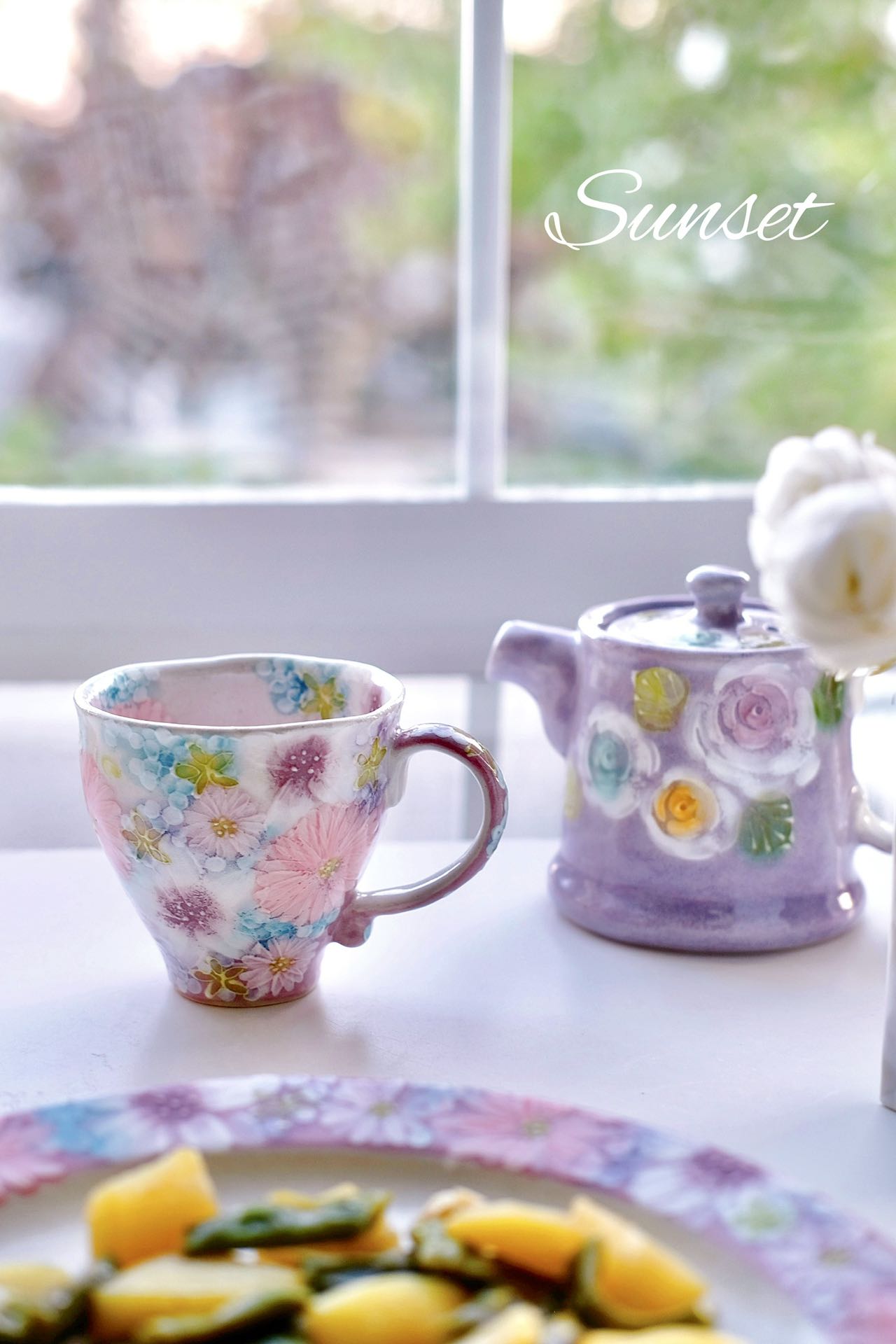 Yuzuriha Flower Mug ( Gift Set)