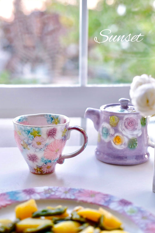 Yuzuriha Flower Mug ( Gift Set)