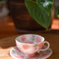 Yuzuriha Flower Coffee Cup Set