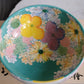 Yuzuriha Handmade Big Bowl in Green and Purple Flower