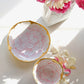 Aritayaki golden peony cups and saucers