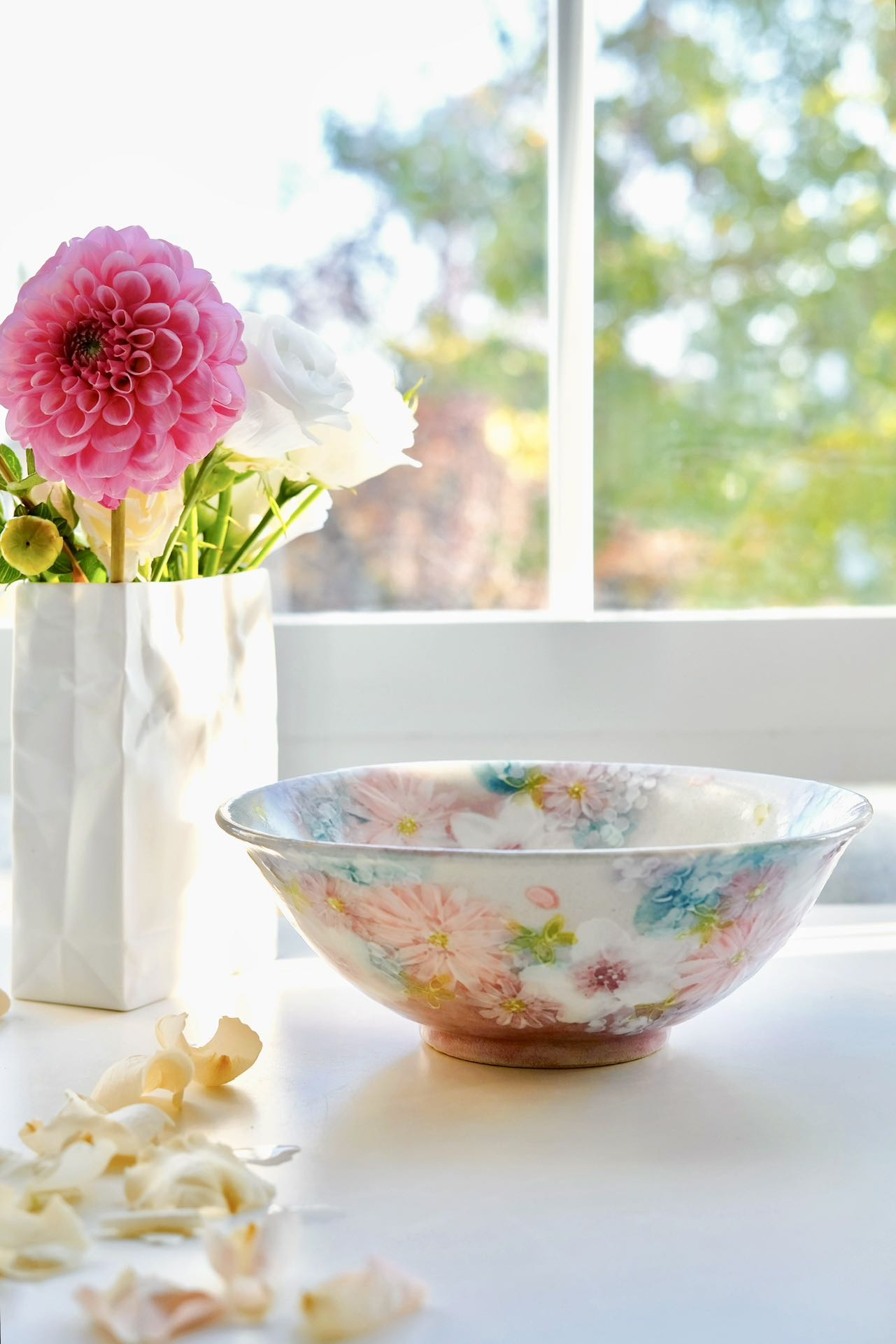 Yuzuriha Flower Soup bowl