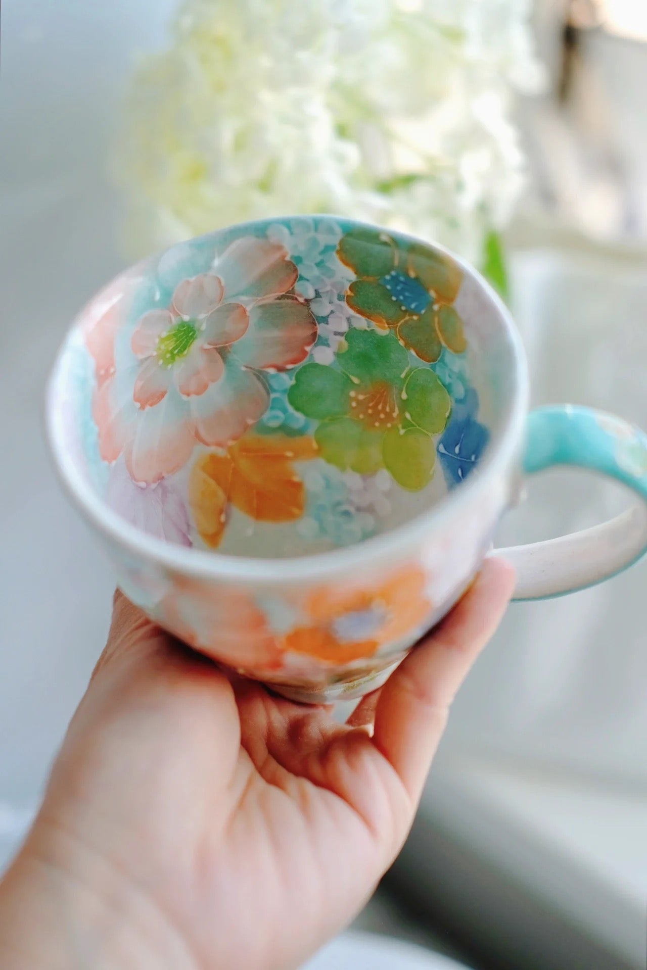 Yuzuriha Flower Mug ( Gift Set)