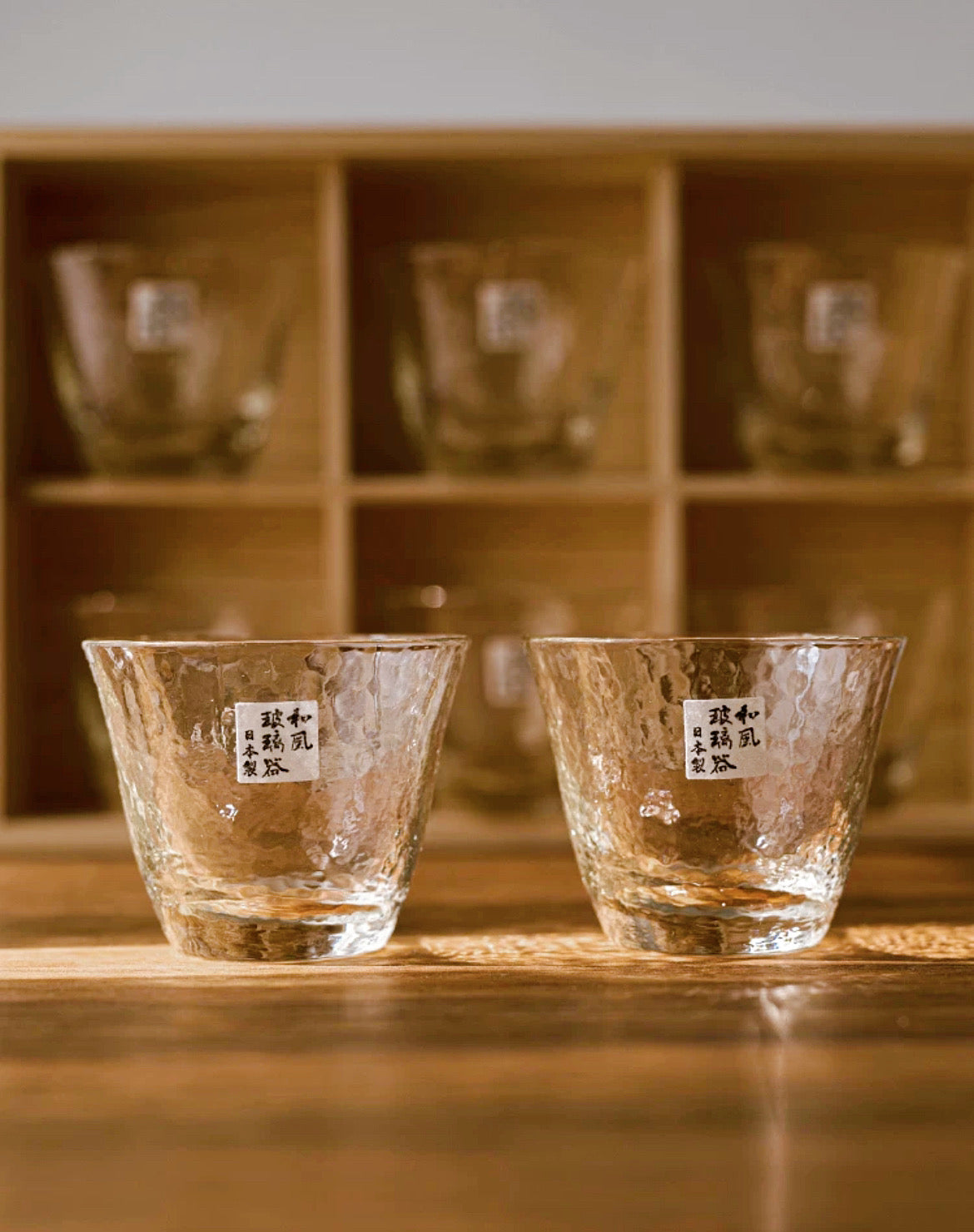 Toyo-Sasaki Amber Glass Sake Set ( Gift Box)