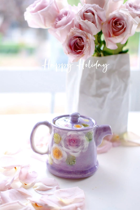 Yuzuriha Flower Rose Pot