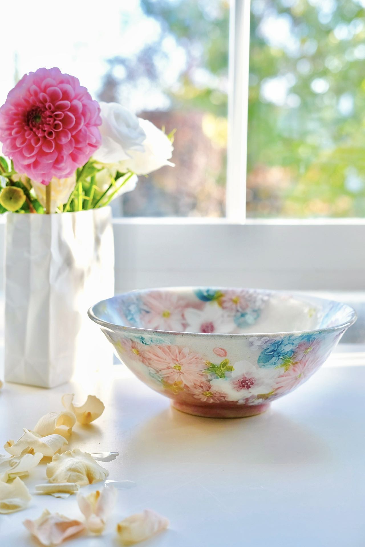 Yuzuriha Flower Soup bowl