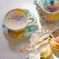 Yuzuriha Flower Pot and Teacups (Gift Box)