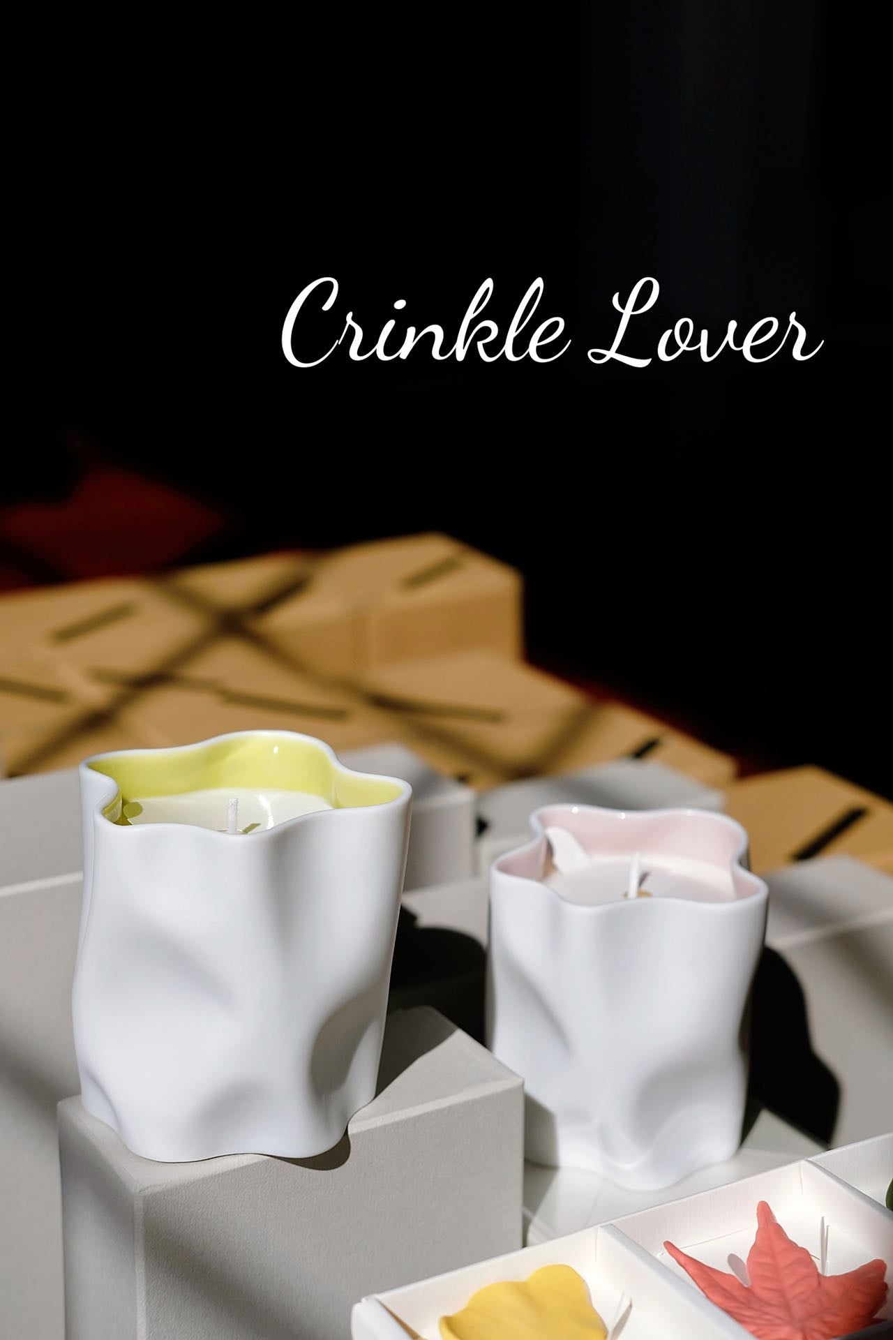 Ceramic Japan Crinkle Candle (Gift Box)