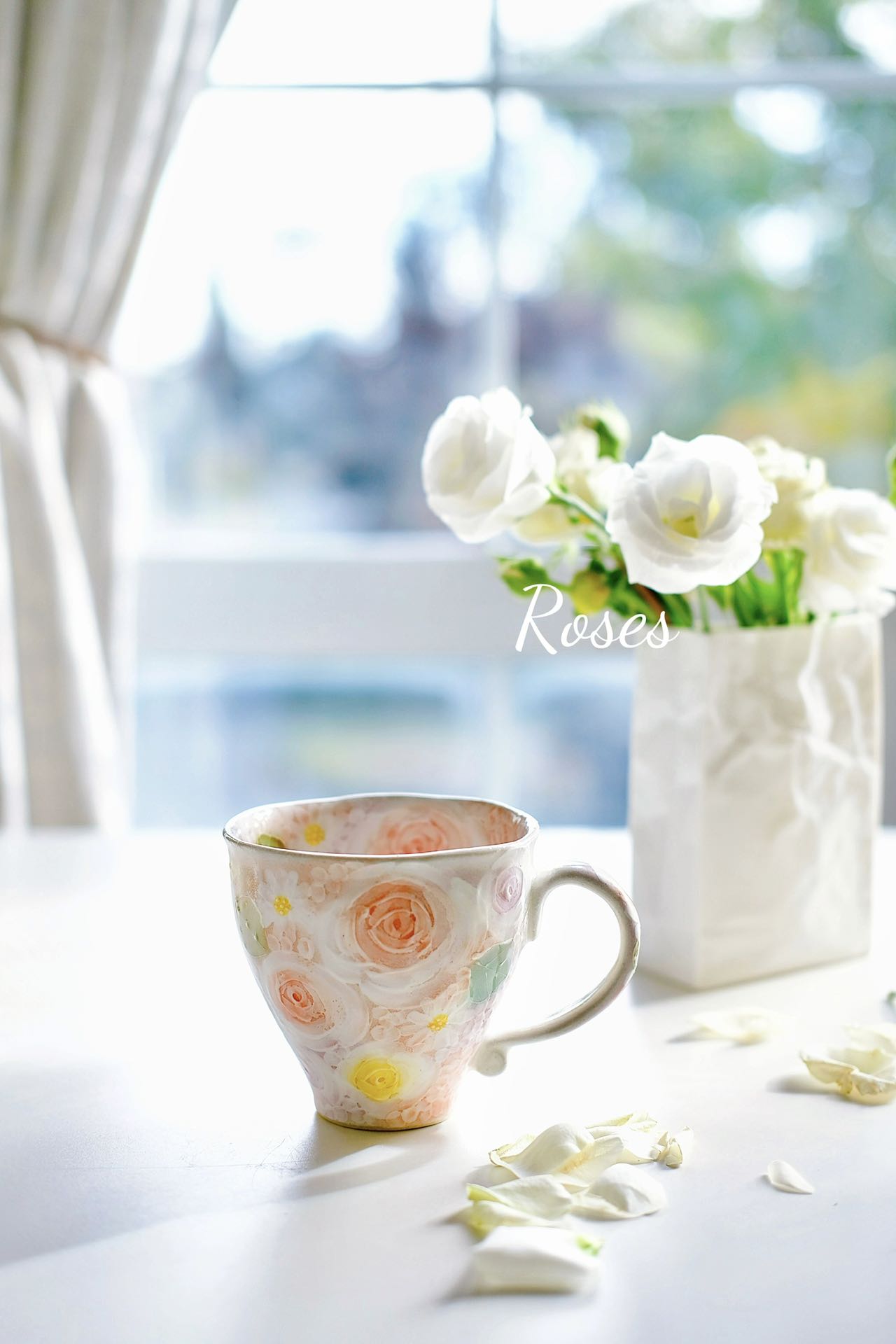 Yuzuriha Flower Mug ( Gift Set)