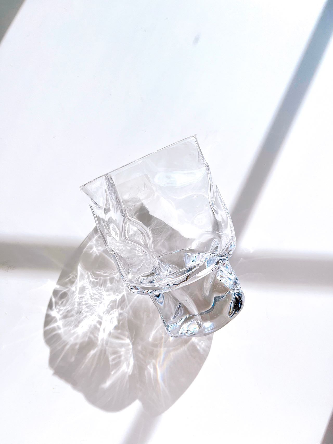 Crumple Wine Glass- Clear