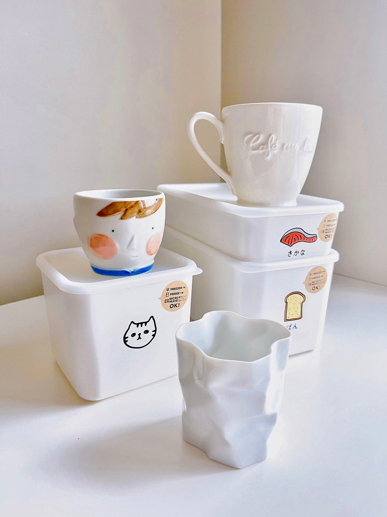 Cute Kitten Design Food Container Box