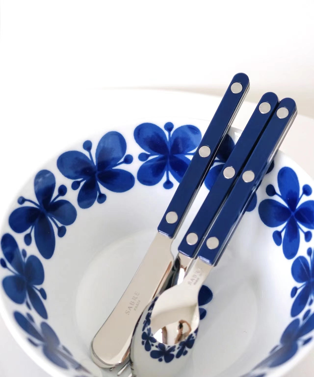 Sabre Bistrot Shiny Flatware Navy Blue