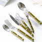 Sabre Bistrot Shiny Flatware Green Fern