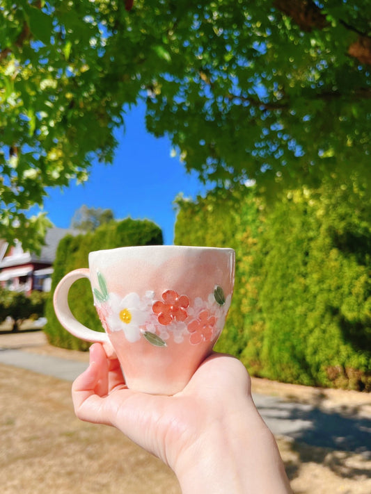 濑户烧繁花马克杯