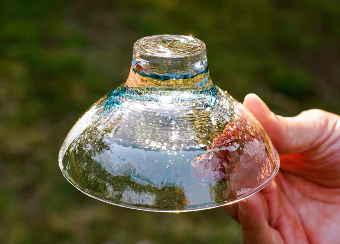 Toyo Sasaki Edo Glass Sake and Edo Glass Yachiyo Kiln