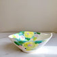 Yuzuriha Flower Scenery Noodle Bowl with Green Roses