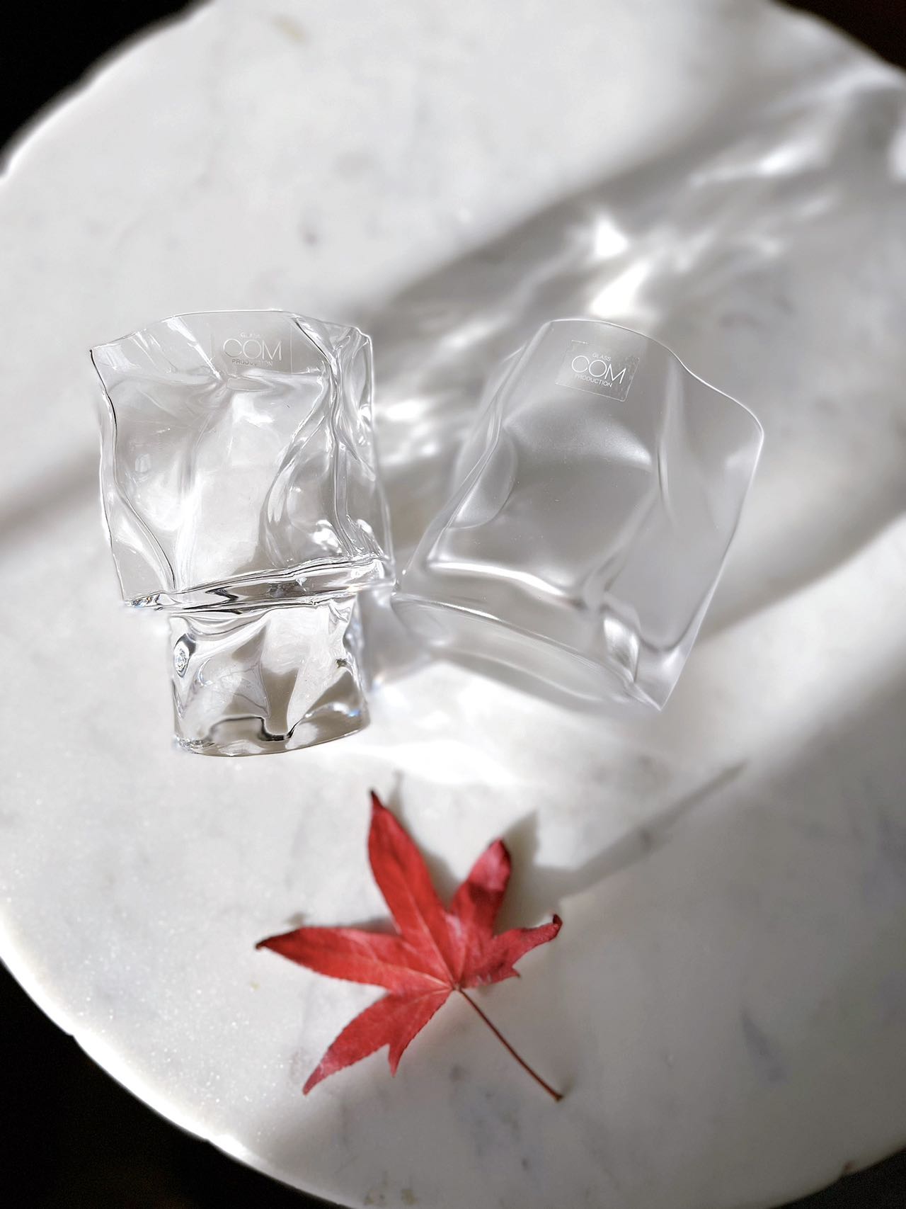 Crumple Wine Glass- Clear