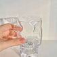 Crumple Wine Glass- Clear