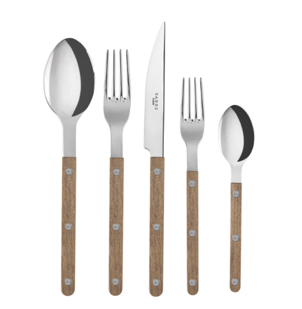 Sabre Bistrot Shiny Flatware - Teak