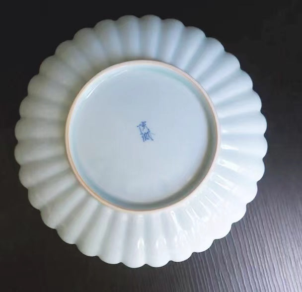 Aritayaki Chrysanthemum Plate