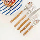 Sabre Bistrot Shiny Flatware - Teak