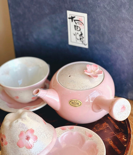 Arita ware Taseigama cherry blossom pink 5 set