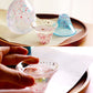 Toyo Sasaki Glass Sake Cups Set- Mt.Fuji Sakura