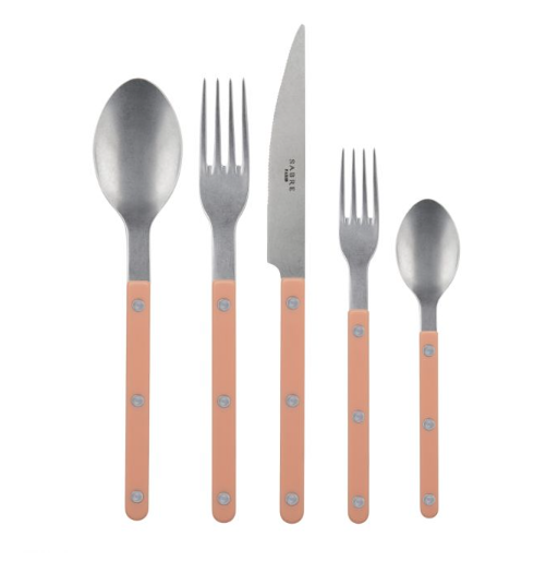 Sabre Bistrot Shiny Flatware - Nude Pink