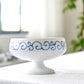 Arita Kashogama Blue Handmade High Ground Arabesque Bowl