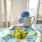 Yuzuriha Flower Scenery Pasta Plate