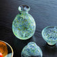 Toyo-Sasaki Glass Green Sake set