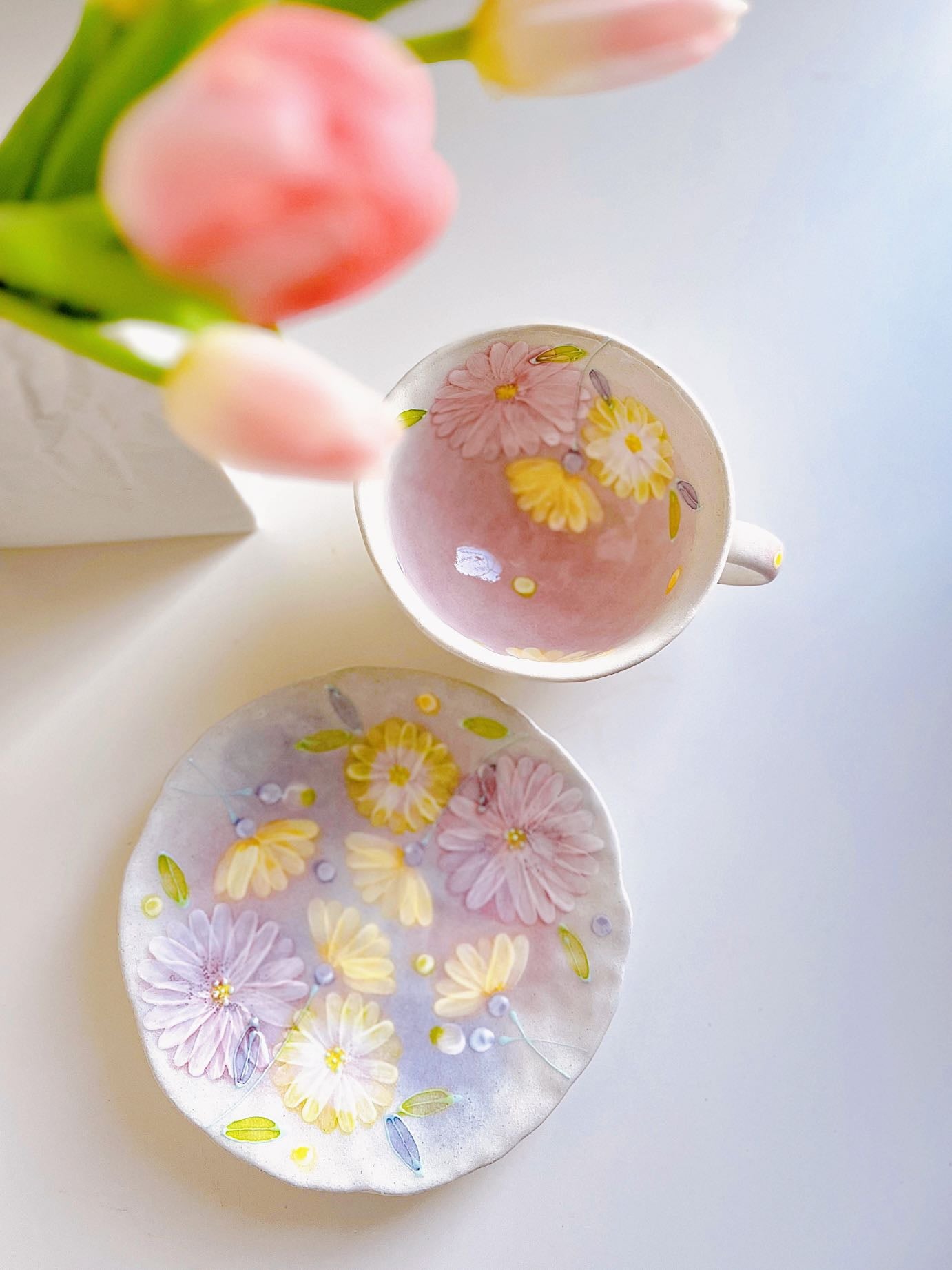 Yuzuriha Flower Coffee Mug