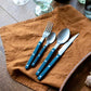 Sabre Bistrot Shiny Flatware - Aquamarine