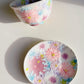 Yuzuriha Flower Coffee Cup Set