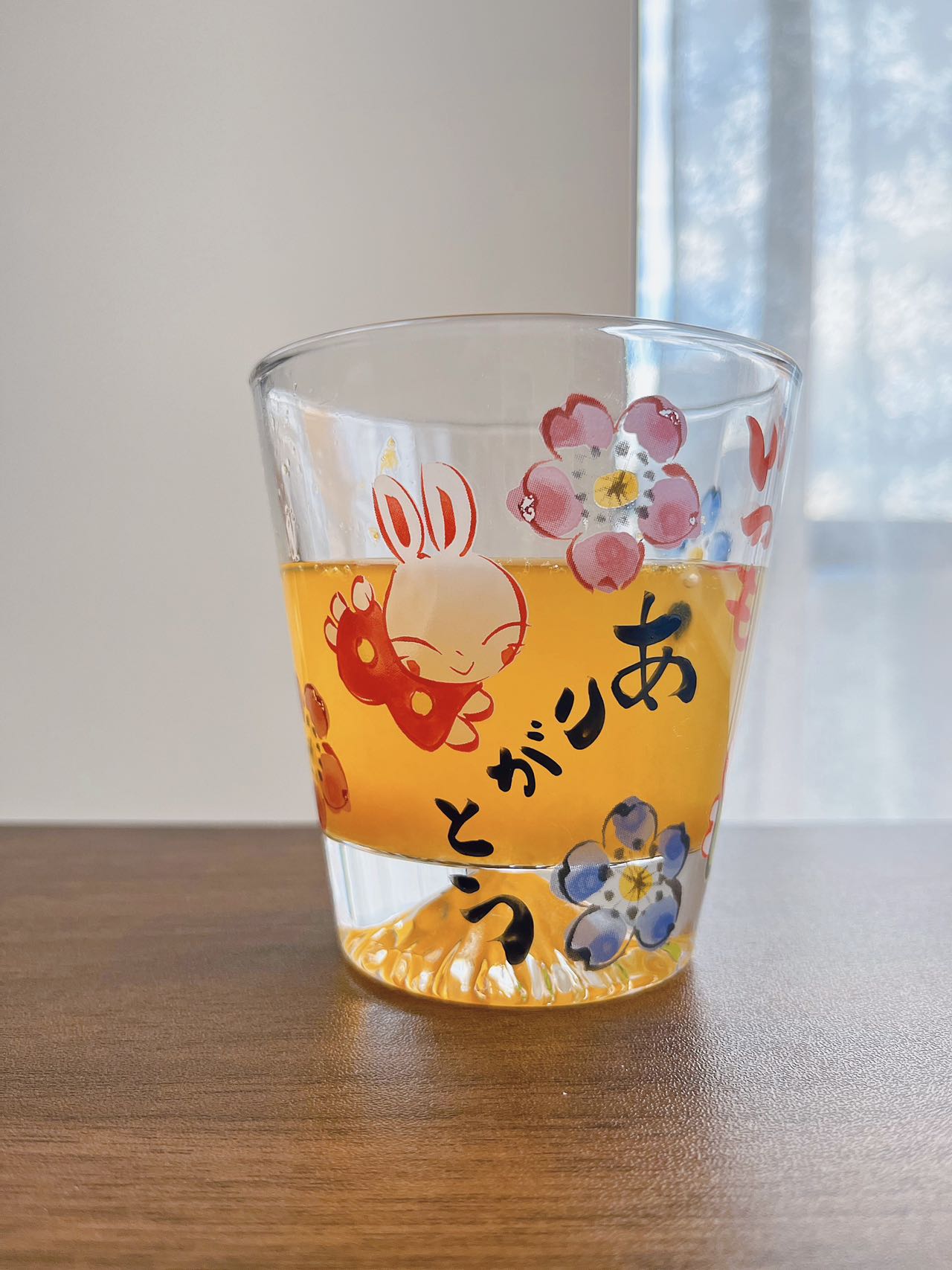 Yudachi  Mt Fuji Bunny Tumbler in Wooden Box