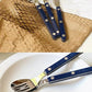 Sabre Bistrot Shiny Flatware Navy Blue