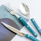 Sabre Bistrot Shiny Flatware - Aquamarine