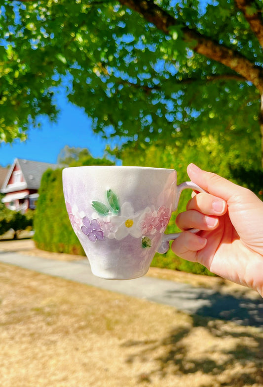 濑户烧繁花马克杯