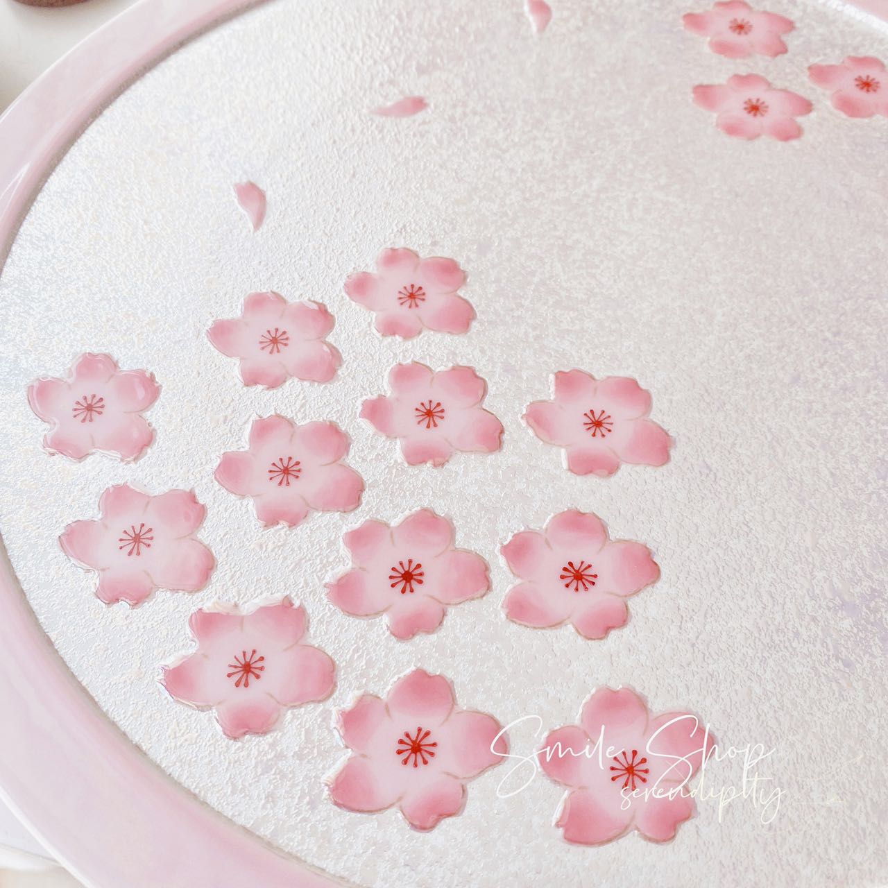 Arita ware Pearl Sakura Plate in Gift Box