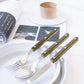 Sabre Bistrot Shiny Flatware Green Fern