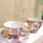 Yuzuriha Flower Coffee Cup set