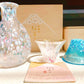 Toyo Sasaki Glass Sake Cups Set- Mt.Fuji Sakura