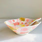 Yuzuriha  Flower Scenery Noodle Bowl with Pink Roses