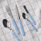 Sabre Bistrot Shiny Flatware - Pastel Blue