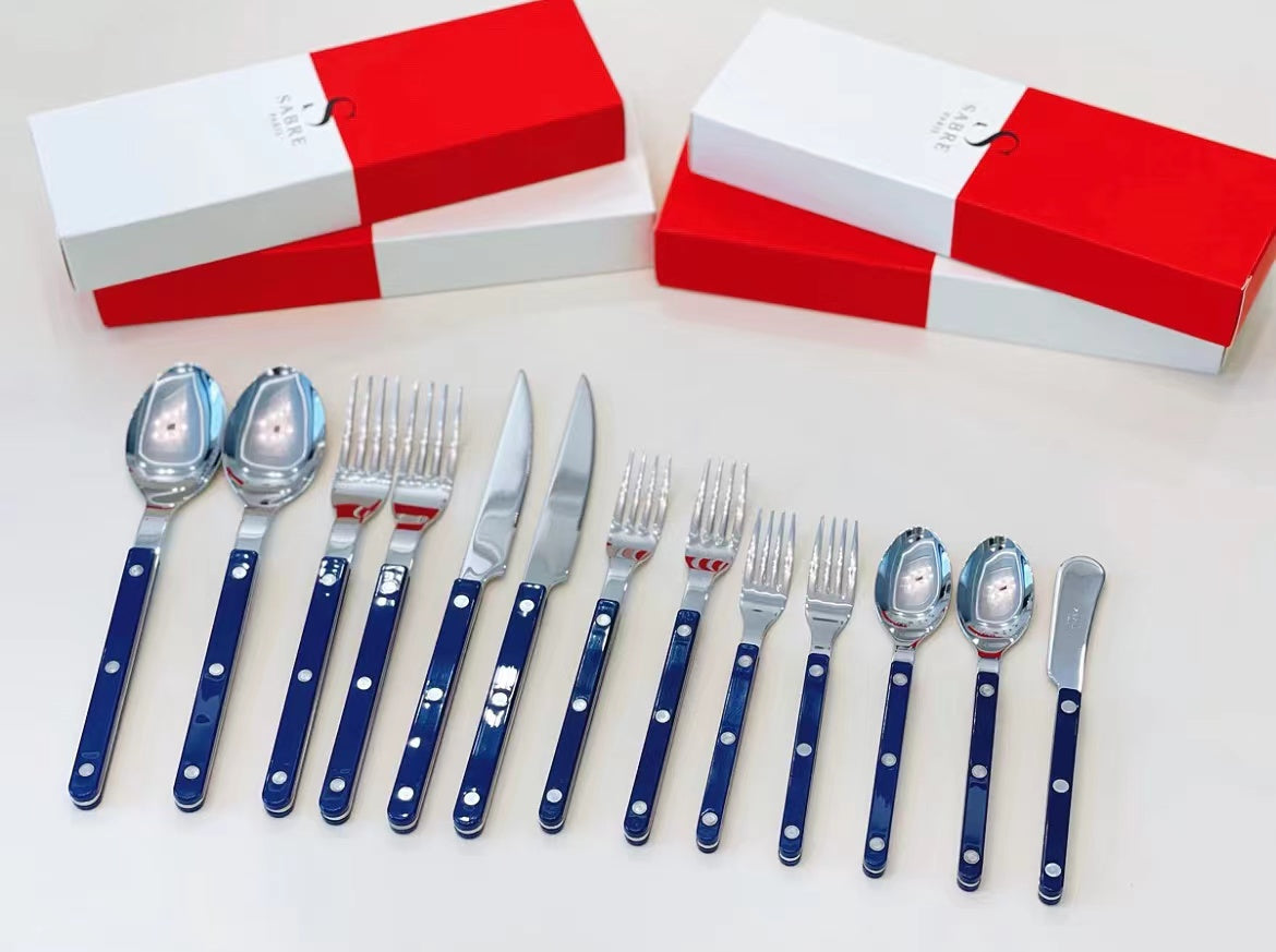 Sabre Bistrot Shiny Flatware Navy Blue