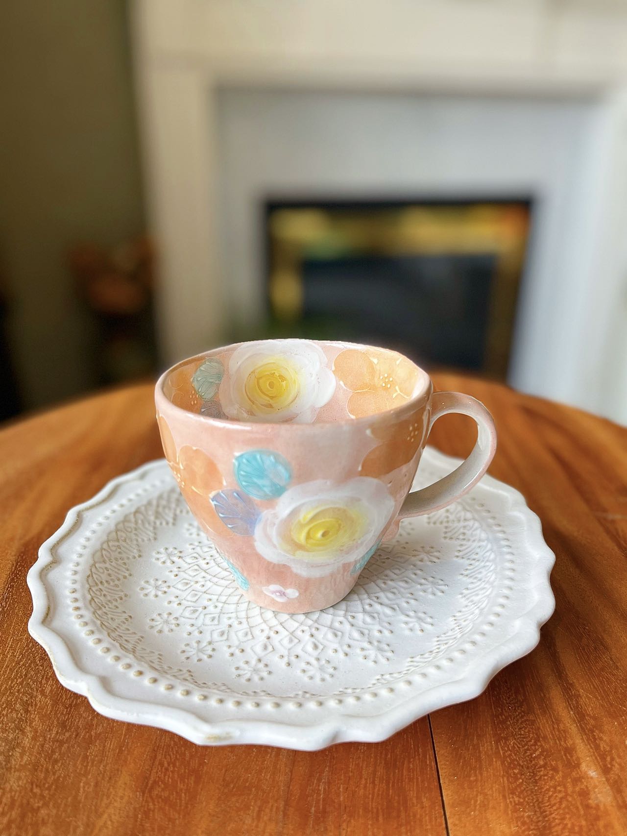 Yuzuriha Flower Mug