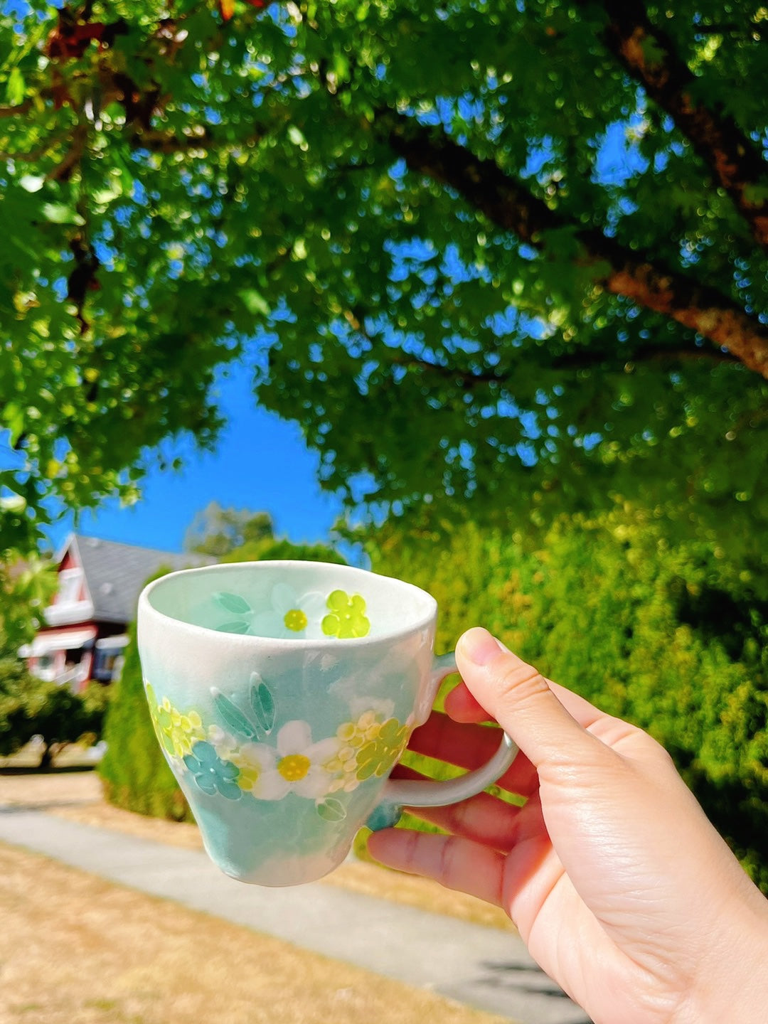 濑户烧繁花马克杯